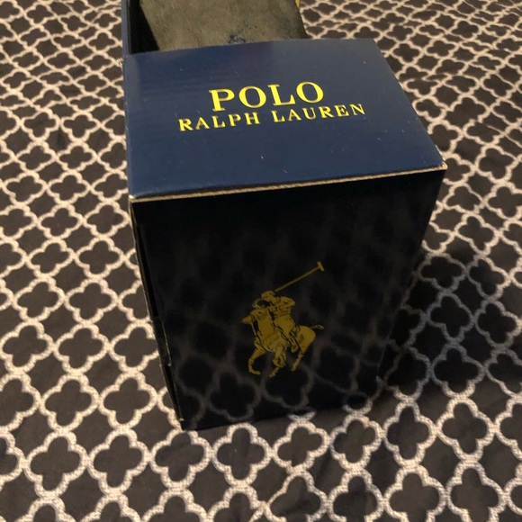POLO RALPH LAUREN Moccasin Slipper Gray Memory Foam Sz 9 Dezi main image 8